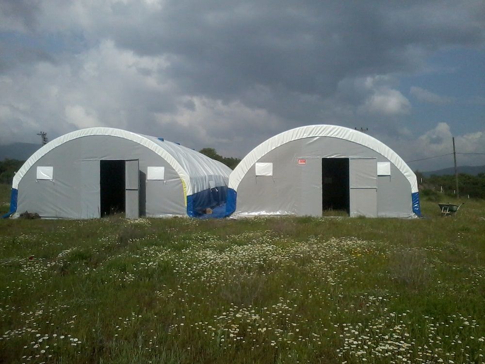 вертикальные модели складовых палаток